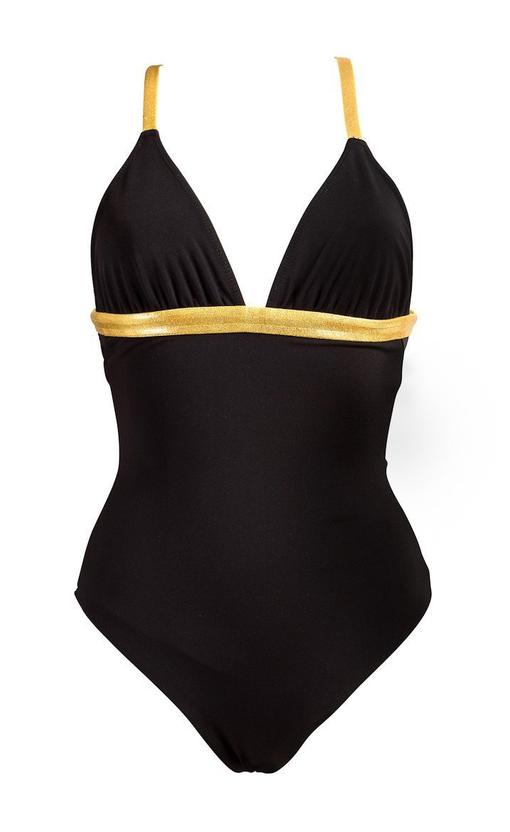 MI OLA SURF One-Piece Black & Gold / XS Lorelei Maillot